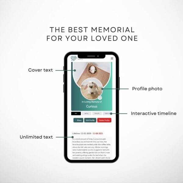 Tribute Tag for Your Beloved Pets - QR Code Memorial Page - Image 4