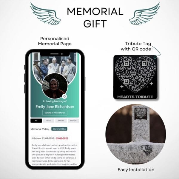 Tribute Tag: A Thoughtful Sympathy Gift - QR Code Memorial Page